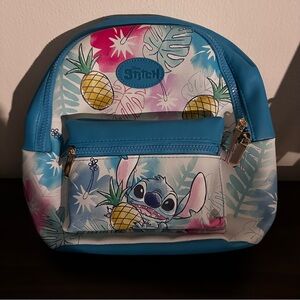 Disney Stitch Hawaiian Pineapple Fast Forward Mini Backpack: NWT